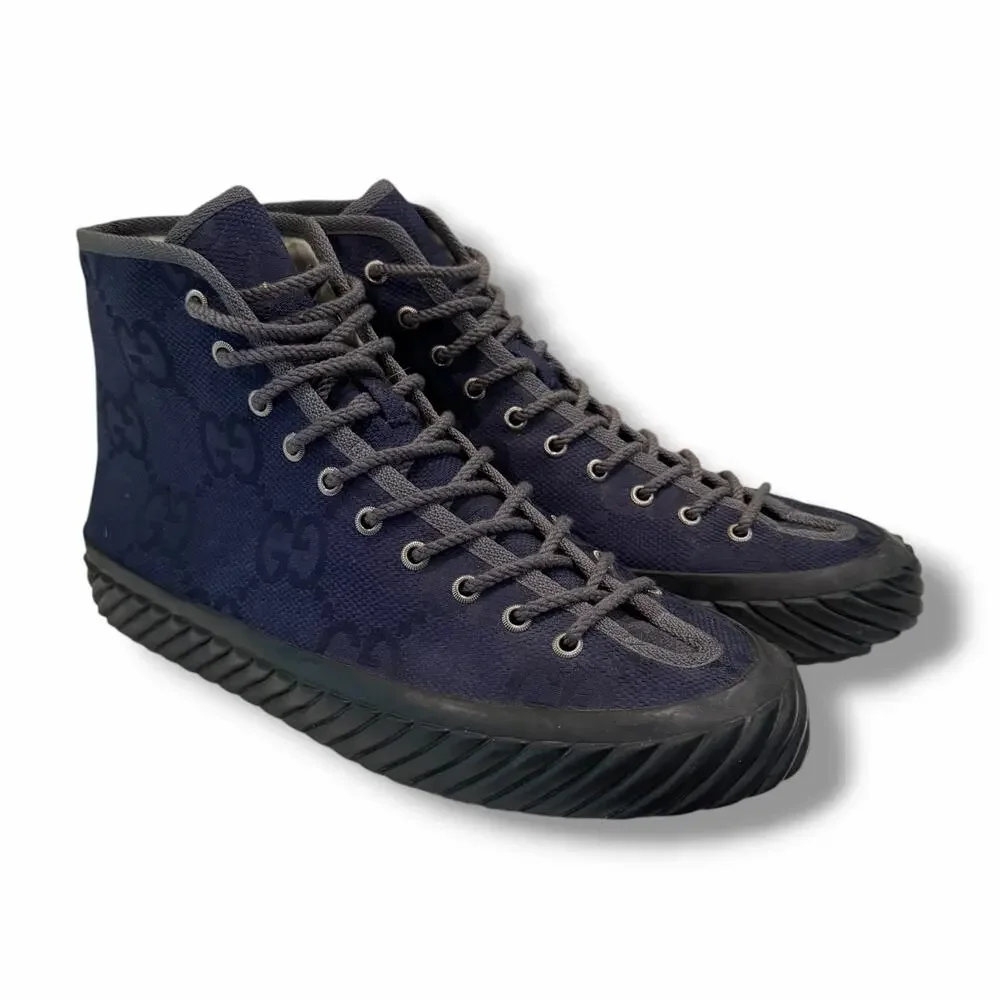 Gucci GG Maxi High-Top Sneaker ‘Navy’ | Size 10G(11US)